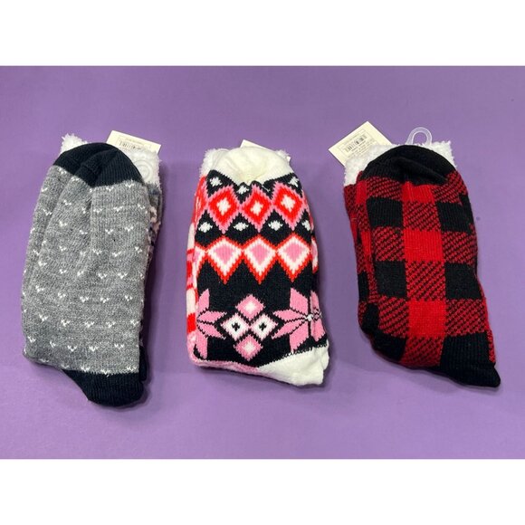 A New Day - Women's Pack Of 3 Pairs Of Socks Different Designs - Shoe Size 4-10 - Picture 2 of 7